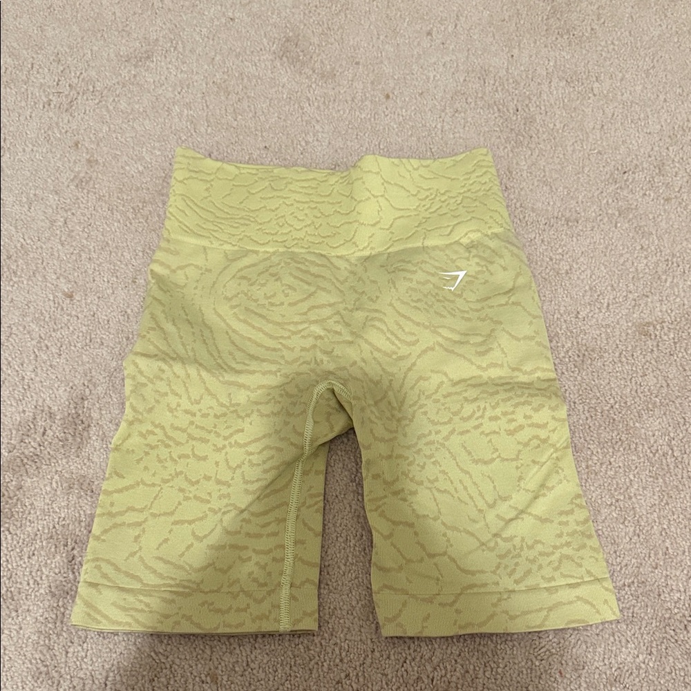 Gymshark Yellow Patterned Shorts